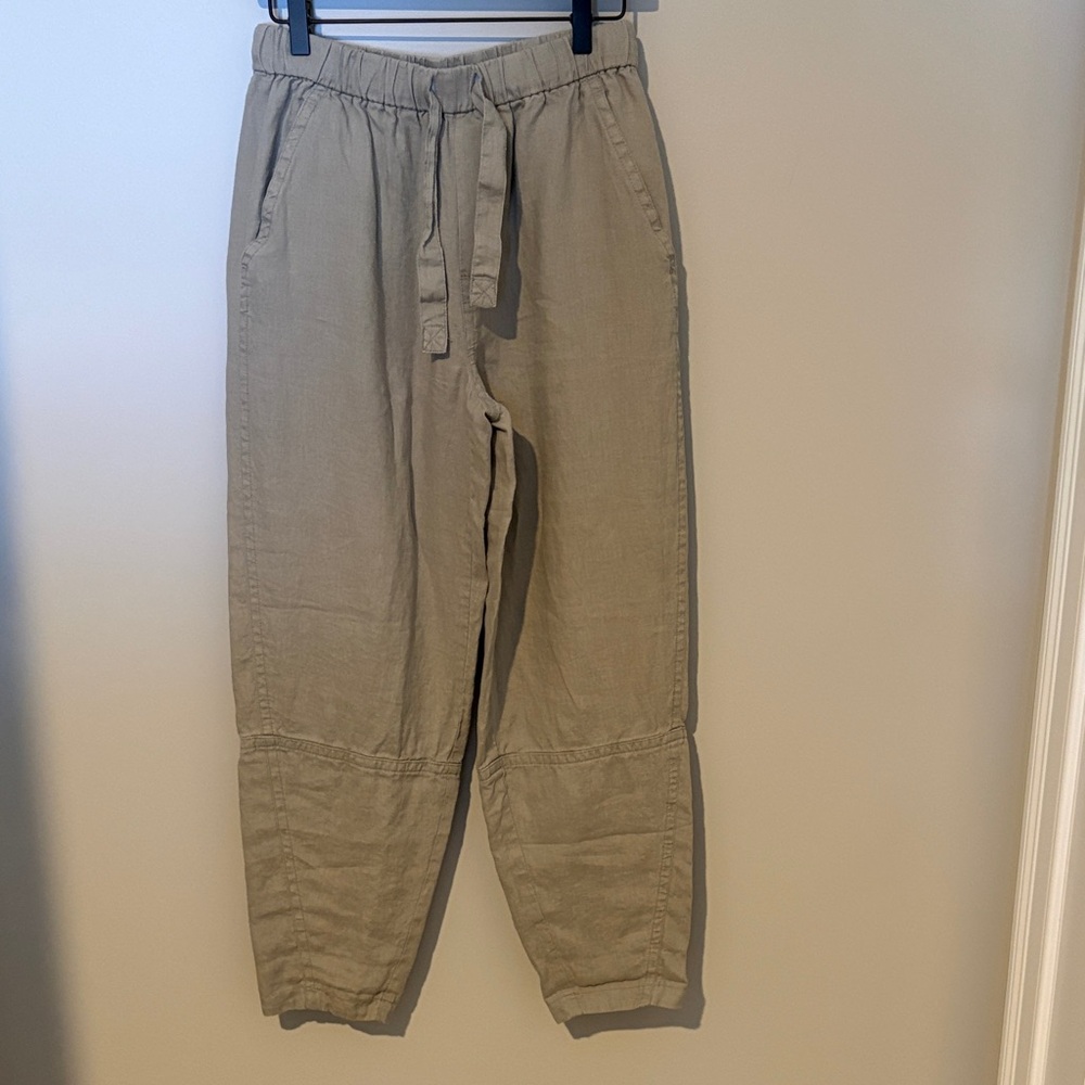 Everlane Women's Barrel Leg Linen Pants M